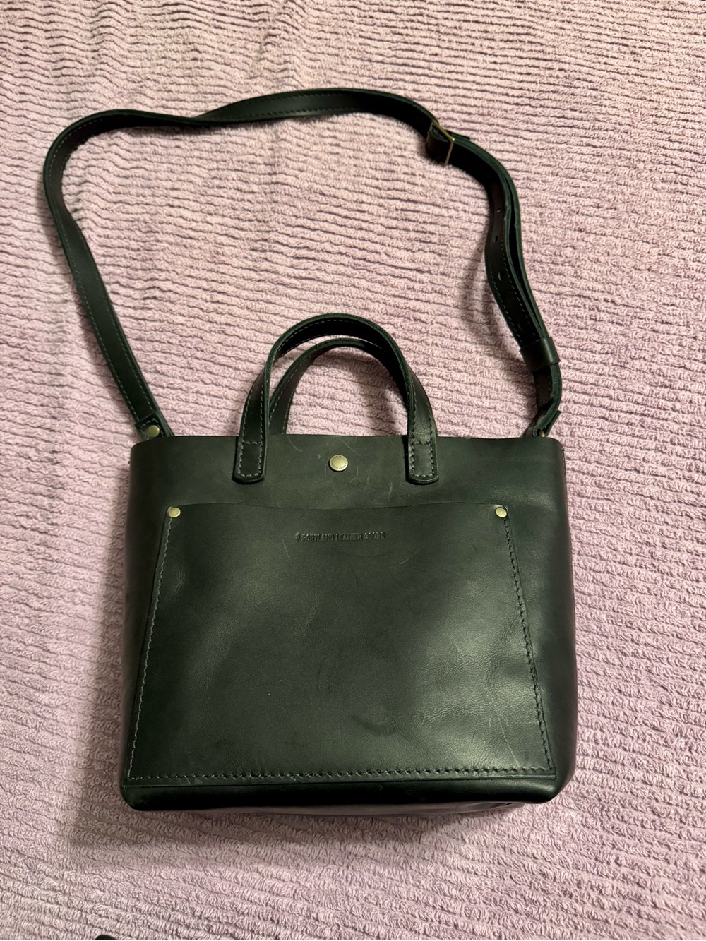 Portland Leather Goods Mini Crossbody Tote